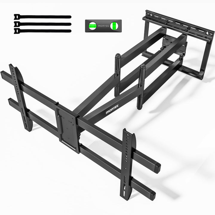 monTEK Langarm 1080mm TV Wandhalterung für 43-90 Zoll Flach & Curved Monitor bis zu 60kg, Schwenkbar