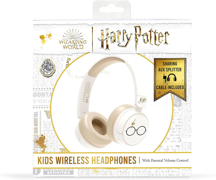 OTL Technologies HP0990 Harry Potter Kinder-Kopfhörer, kabellos, cremefarben, Einheitsgrösse