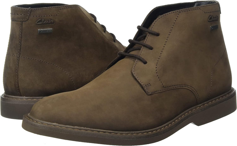 Clarks Herren AtticusLTHiGTX Chukka Boot 40 EU Dark Brown Nub, 40 EU Dark Brown Nub