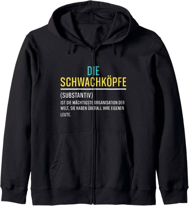 Lustige Schwachköpfe Definition Idiot Humor Dummkopf Dumm Kapuzenjacke