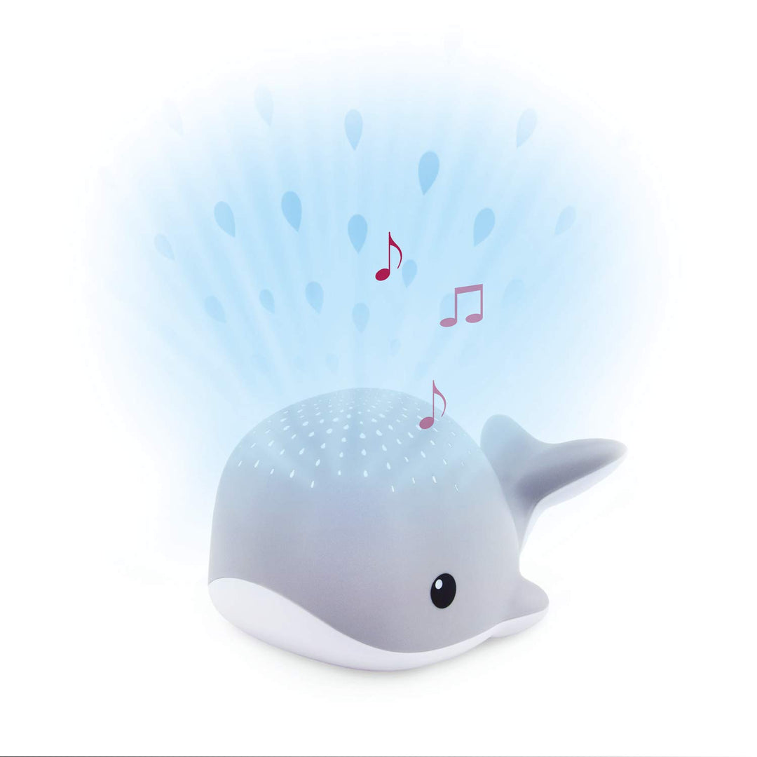 ZAZU Wally The Whale Projektor - Baby-Lichtprojektor mit beruhigenden Melodien | Herzschlag, Ozean-S