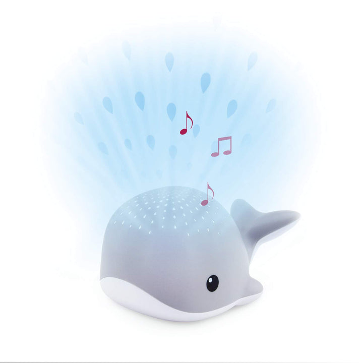 ZAZU Wally The Whale Projektor - Baby-Lichtprojektor mit beruhigenden Melodien | Herzschlag, Ozean-S