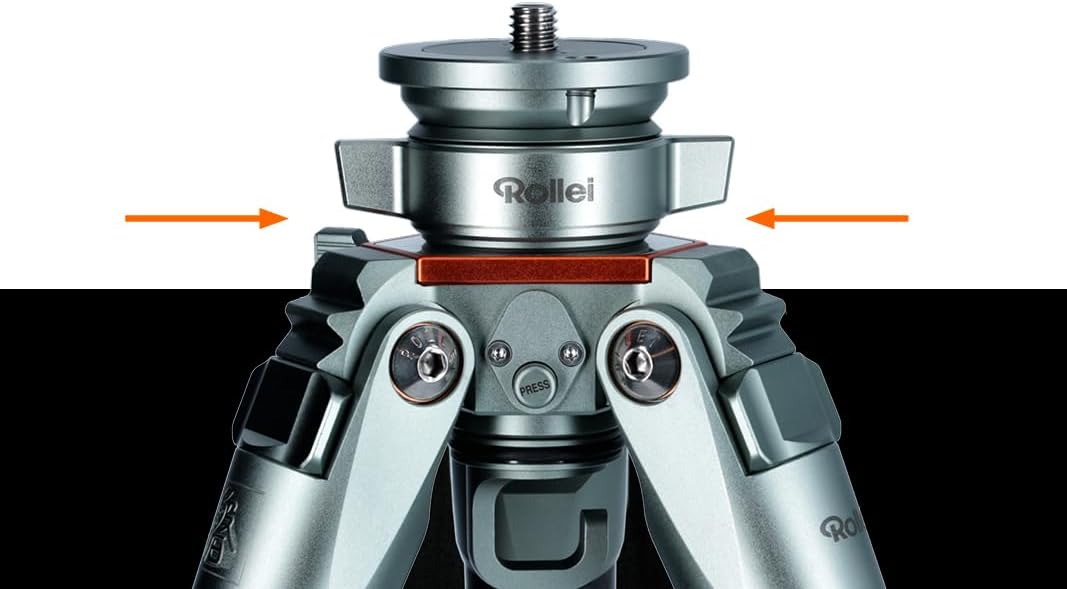 Rollei Nivellieradapter für Lion Rock Pro - Stabil in 360°, flexibel neigbar, bis 20 kg belastbar