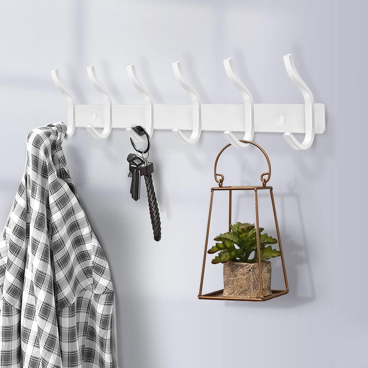 Garderobenhaken Edelstahl, Hakenleiste Kleiderhaken Wand mit 4 Haken, Garderobe Garderobenleiste Wan