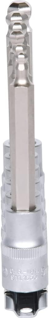 KS Tools 911.1650 1/2" Bit-Stecknuss-Satz Innensechskant, 6-tlg.