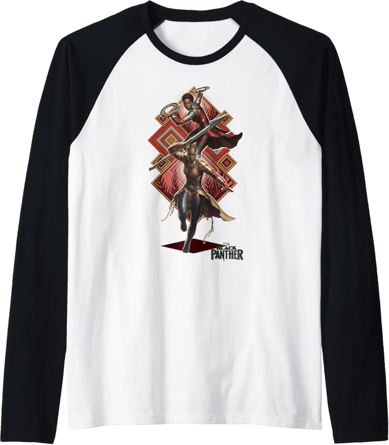 Marvel Black Panther Okoye & Nakia Action Pose Raglan