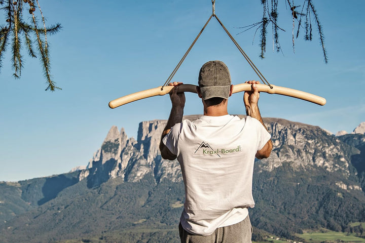 Kraxlboard Snake Pull-Up Bar Portable- die Klimmzugstange aus Holz für