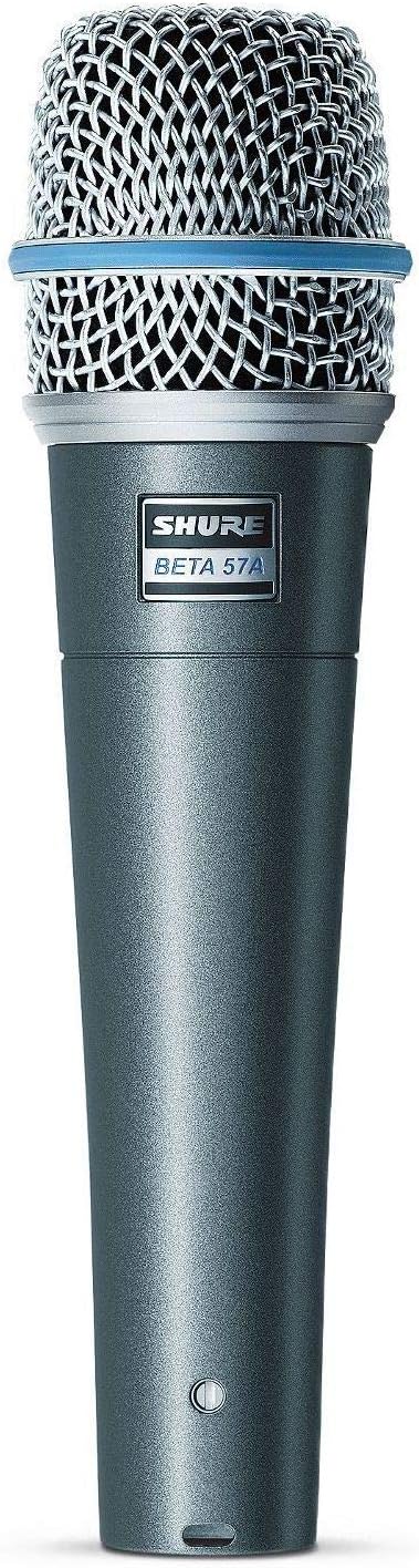 Shure BETA 57A -Instrumentmikrofon - Supercardioid Dynamic Mic für Gesangs- und Instrumentalanwendun