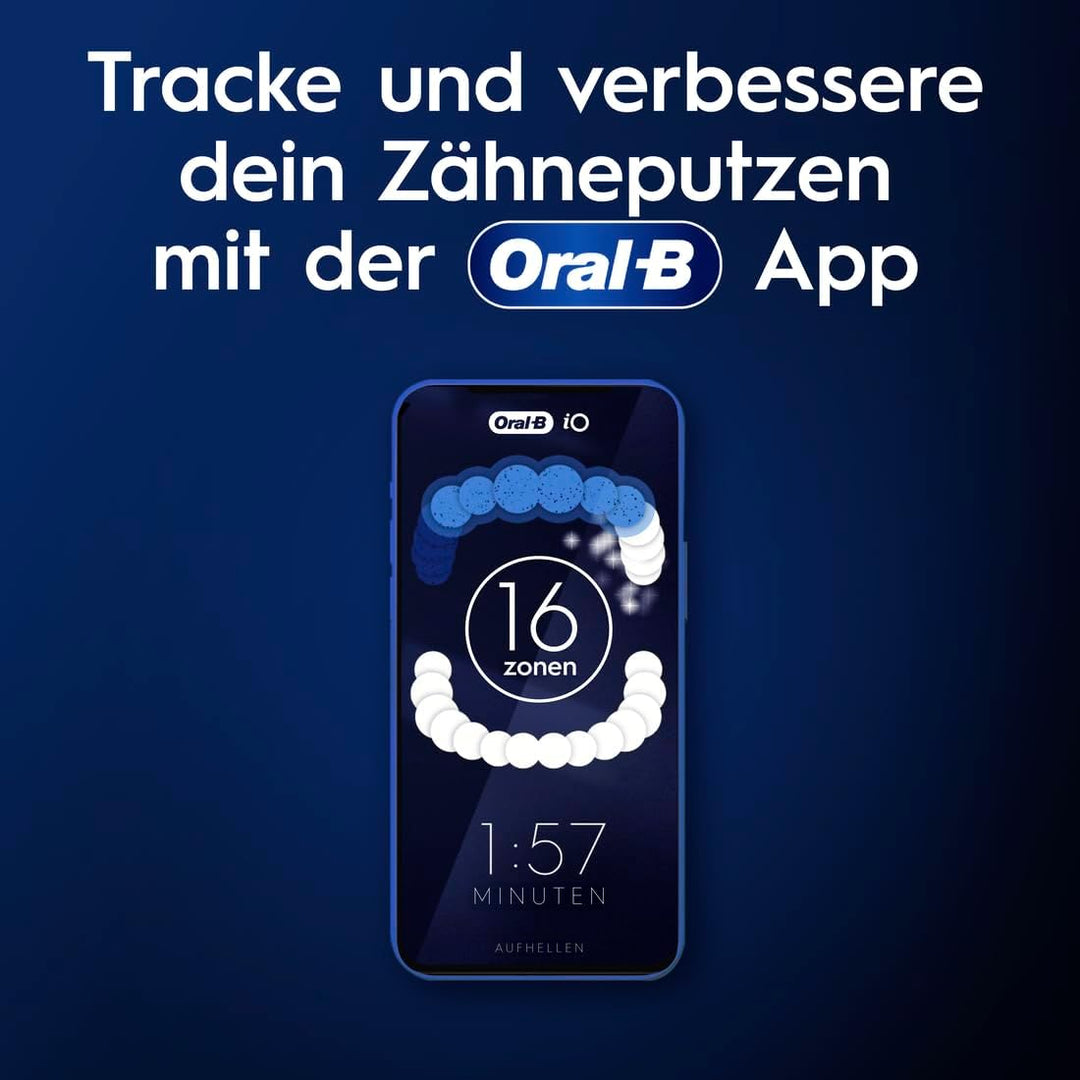 Oral-B iO Series 10 Plus Edition Elektrische Zahnbürste/Electric Toothbrush, PLUS 3 Aufsteckbürsten,