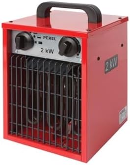 Perel Toolland Construction Heater with 3 Levels / Fan Function and Thermostat / 2 kW, Grey