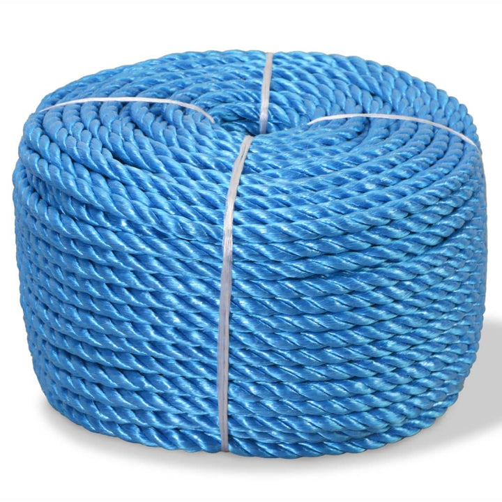 vidaXL Polypropylenseil 12mm 500m Blau PP Seil Schnur Flechtleine Tauwerk Tau 12 mm/ 500 m Blau, 12