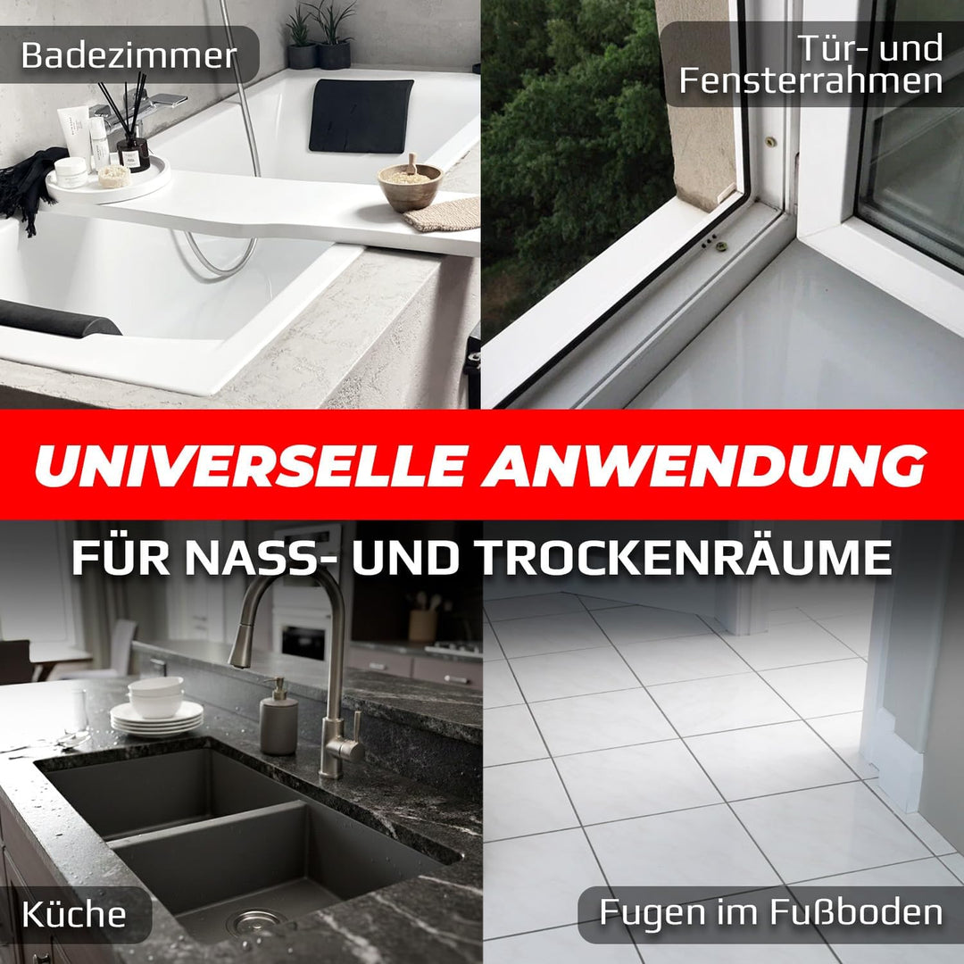 Profi Silikonentferner für Silikonfugen, Acryl und Dichtmasse – ABS-Kunststoff Silikonschaber zum En