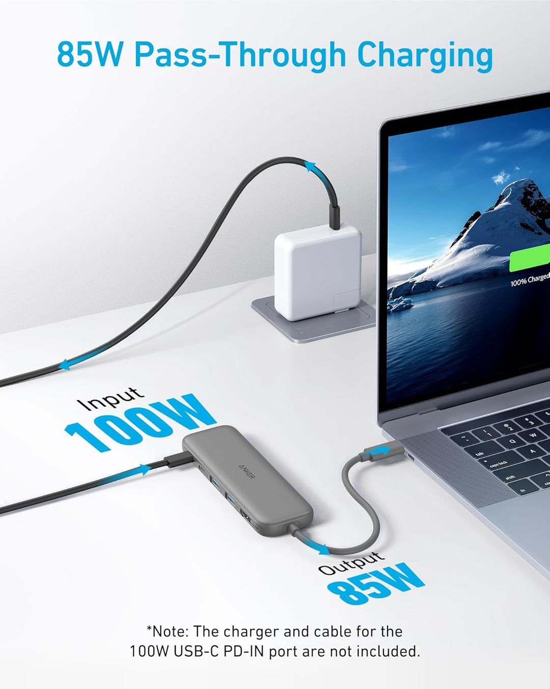 Anker USB C Hub, 332 USB-C Hub (5-in-1) mit 4K HDMI Display, 5Gbps Datenanschluss und 2 USB-A Ports
