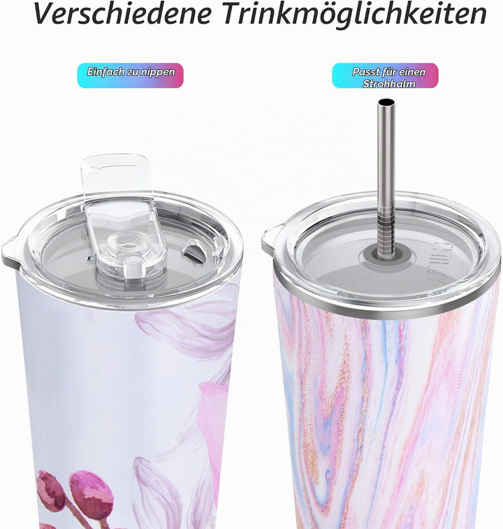 Vakuumisolierter Edelstahlbecher – THILY 780 ml dreifach isolierter Reisebecher mit spritzwassergesc