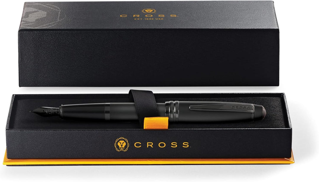 Cross Bailey Füllfederhalter (M-Feder, PVD Beschläge) Mattschwarz 1 Stück (1er Pack) Mattschwarz Ges