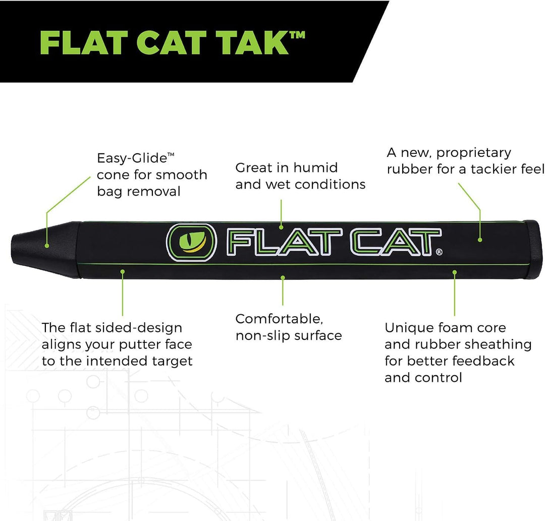 TAK Flat Cat Golf Putter Grip (Various Sizes) Svelte, Svelte