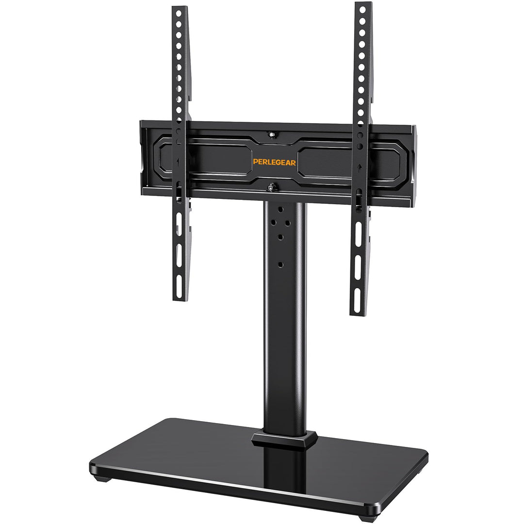 PERLEGEAR TV Standfuss TV Ständer Schwenkbar für 24-55/60 Flach &amp; Curved Fernseher bis zu 40 KG, TV-