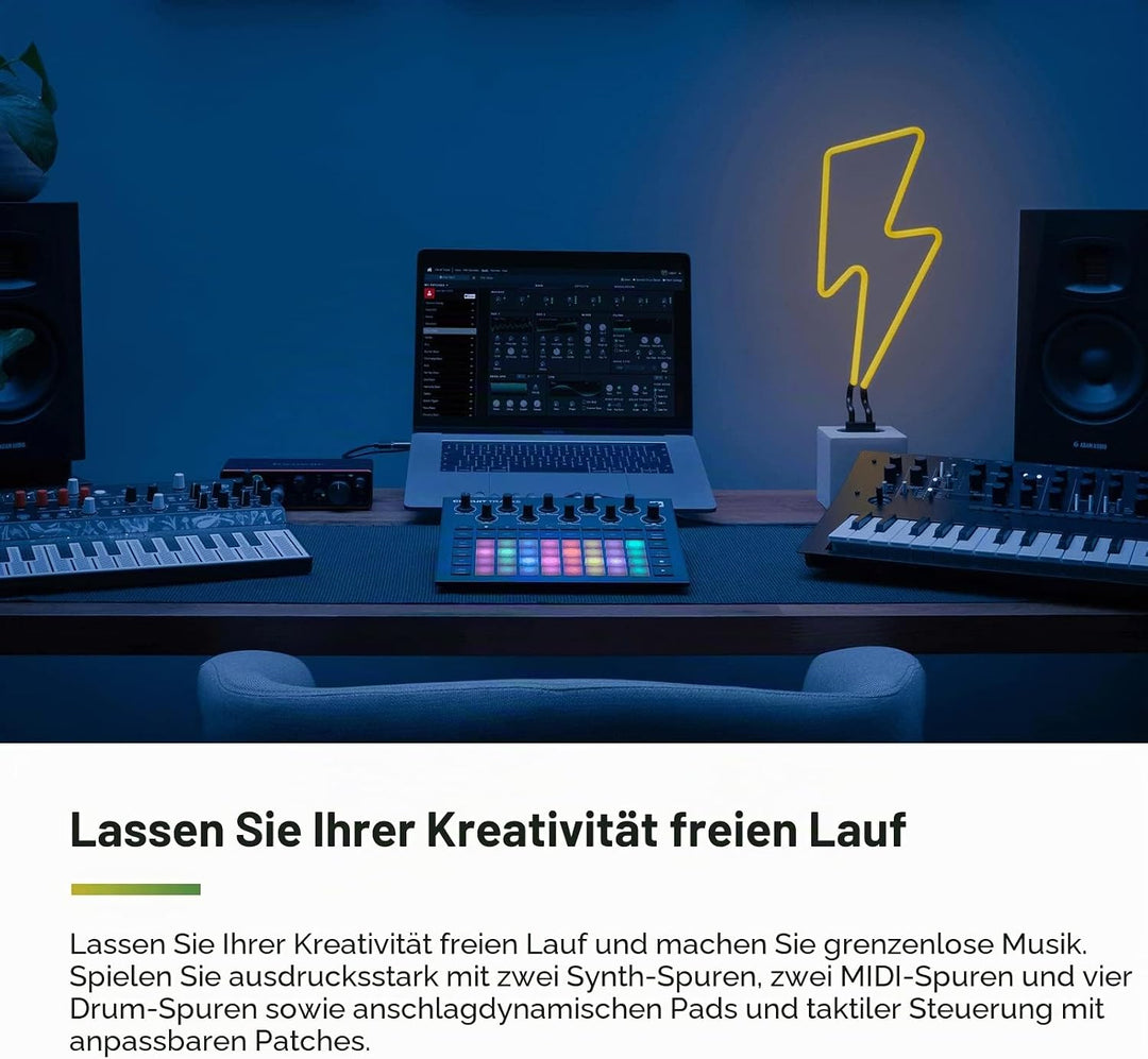Novation Circuit Tracks: Groovebox-Sequenzer mit Synthesizer-, MIDI- und Drum-Spuren für die elektro
