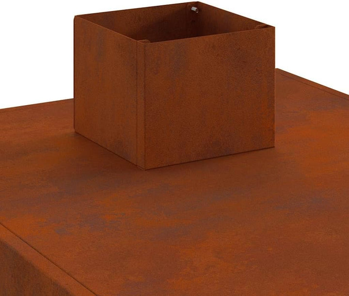 vidaXL Gartenofen 35x50x60 cm Cortenstahl, Camping Ofen, tragbarer Ofen, Holzofen, Campingofen, Outd