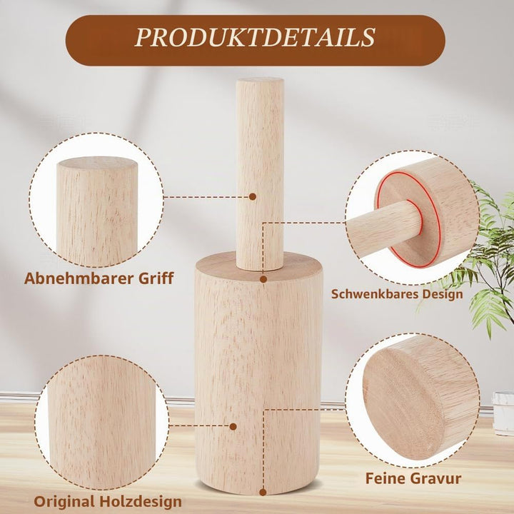 BENECREAT 220x70mm Holz Töpferform, Polymerton Bildhauerwerkzeuge mit Griff Tonformwerkzeug Für Tonk