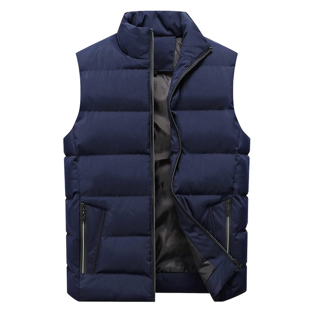 YOUTHUP Weste Herren Steppweste Winter Freizeit Wärme Ärmellose Sportweste Outdoor Stehkragen Winter