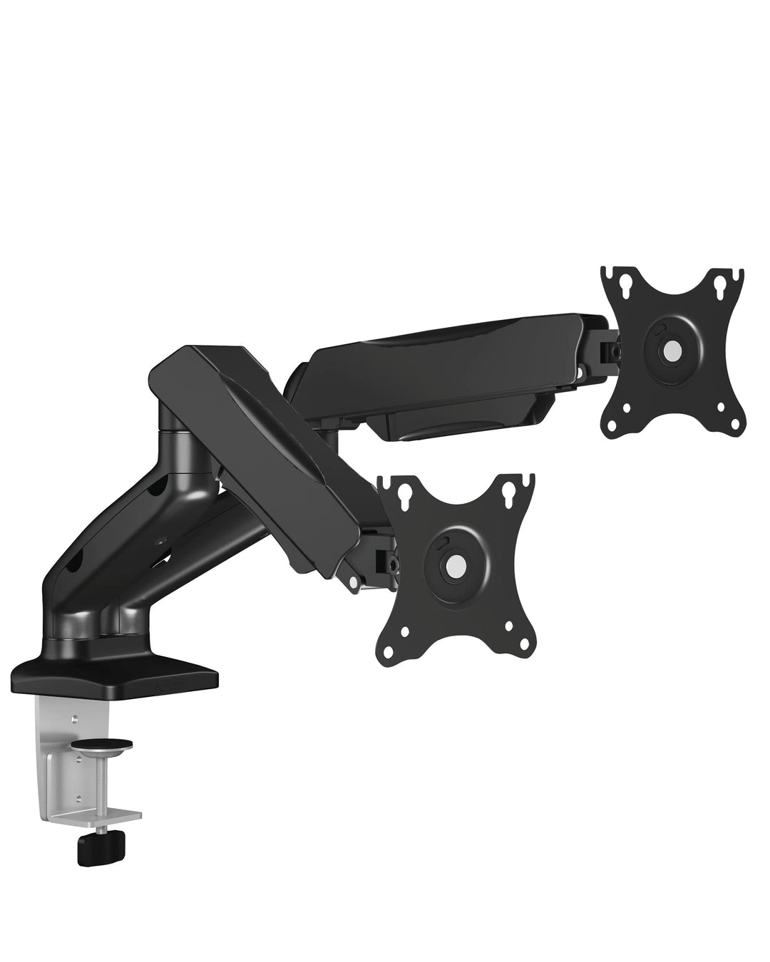 ICY BOX IB-MS304-T Monitor-Tischhalterung für zwei Displays bis zu 28 Zoll (71cm) und je 6, 5kg VESA