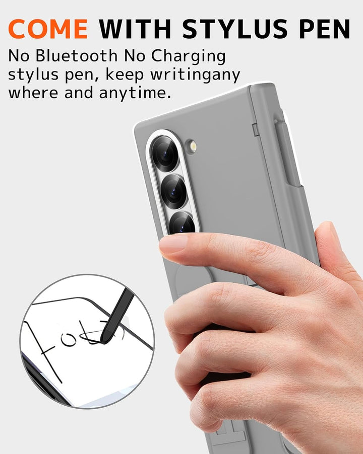 NINKI für Samsung Galaxy Z fold 7 Ständer Hülle mit Stift und Halter, scharnierschtz Samsung fold7 H