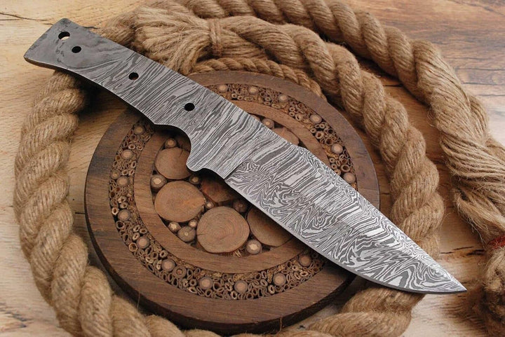 Damast Klinge Handgeschmiedete Damast Rohling Damascus blank blade 6028EA