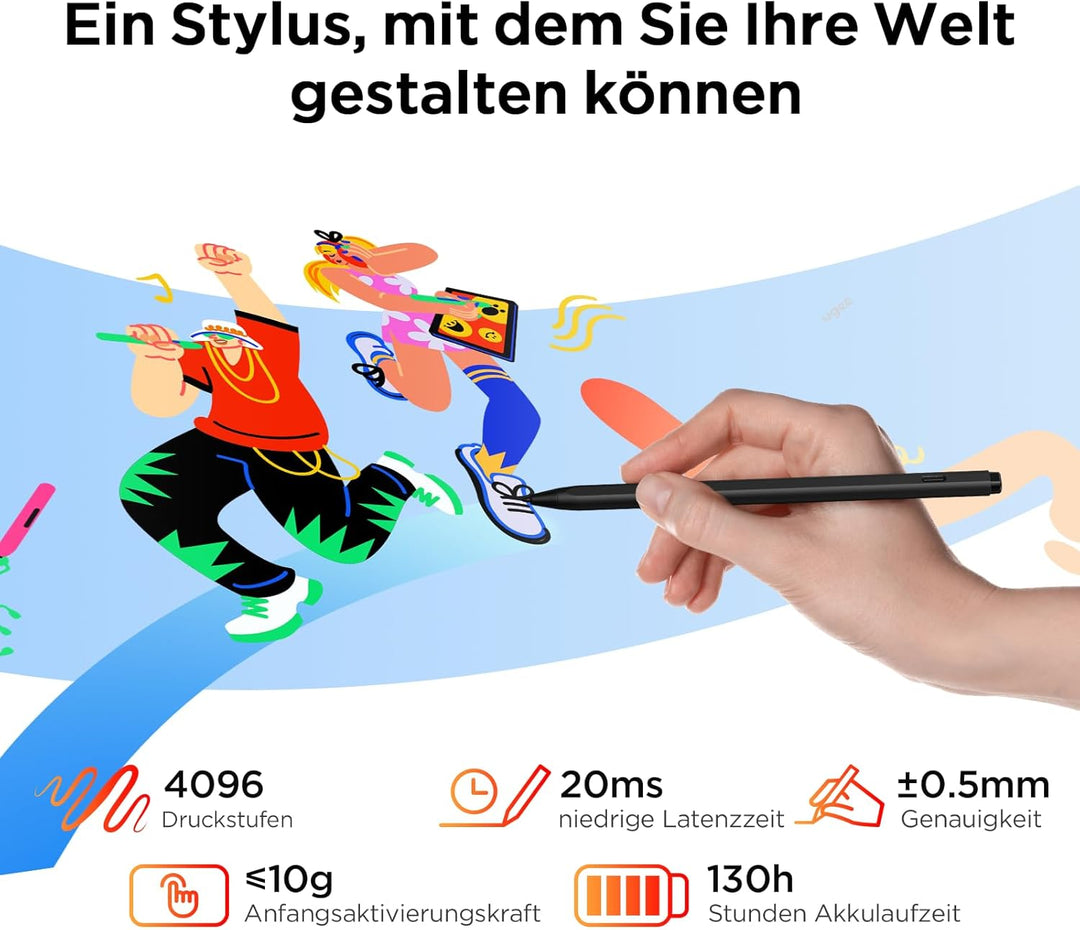 UGEE UT2 Fun Drawing Pad Standalone No Computer Needed mit 10,36 Zoll 2K Display und NanoMatte Finis