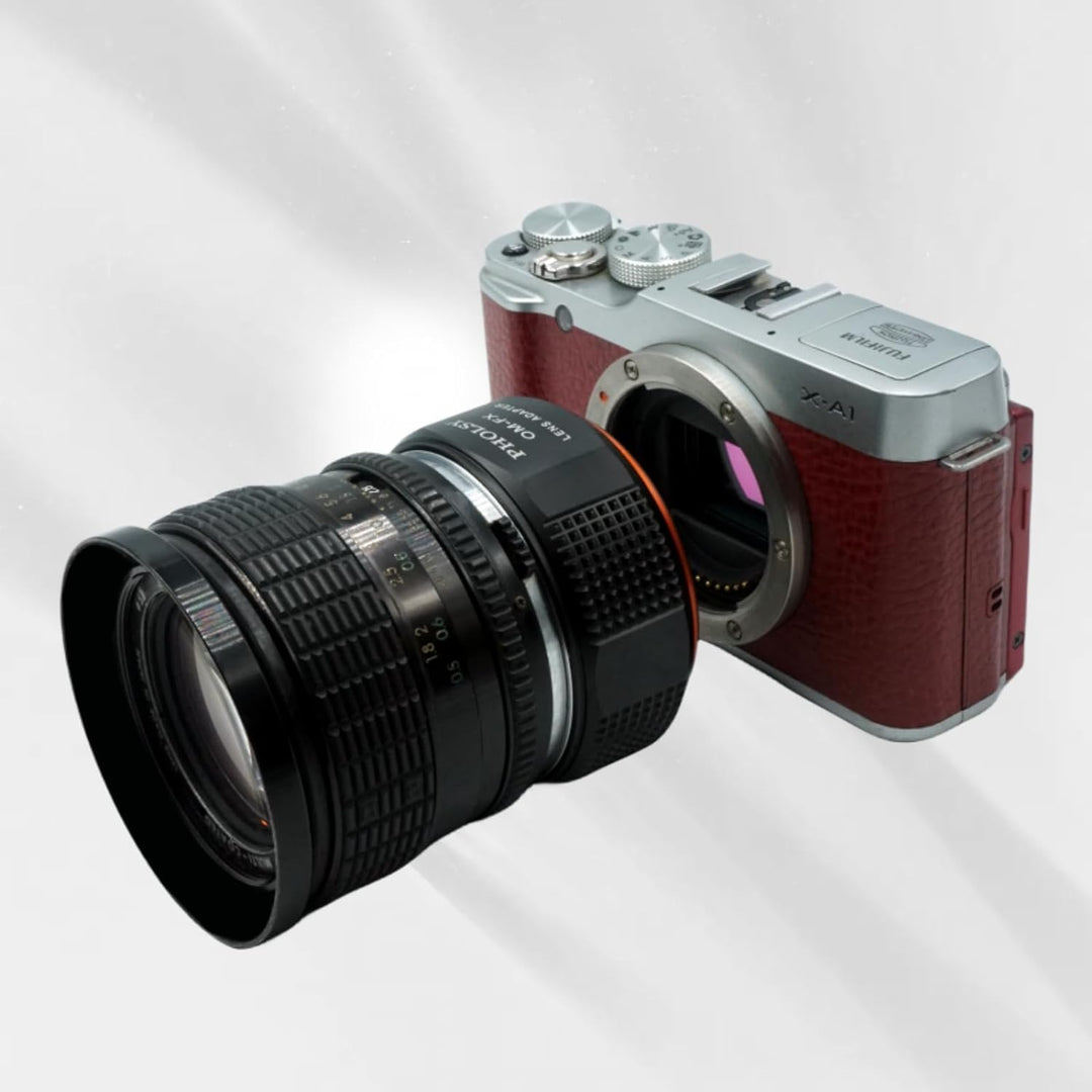 PHOLSY OM auf FX Adapter Objektivadapter Kompatibel mit Olympus Zuiko OM Objektiv und FX Mount Kamer