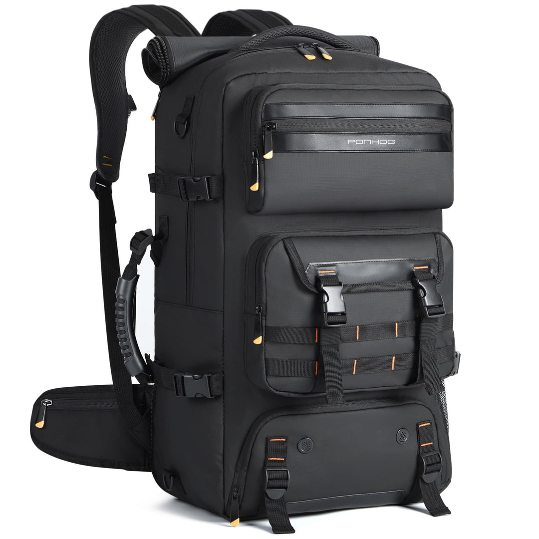 Ponhog Travel Backpack for Men - 50L Convertible Duffle Bag with Shoe Compartment, Carry On Laptop B