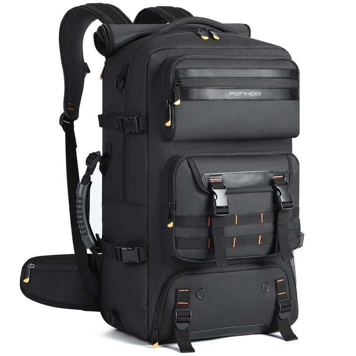 Ponhog Travel Backpack for Men - 50L Convertible Duffle Bag with Shoe Compartment, Carry On Laptop B
