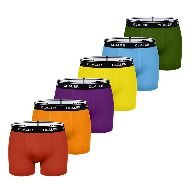 Boxershorts Herren 6er Pack Baumwolle Unterhosen Männer Retroshorts Bequeme und Atmungsaktive Men Un
