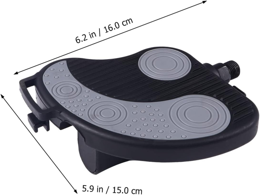 BESPORTBLE 1 Paar Pedale Fusspedaltrainer Heimtrainer Flache Form Fussschlaufen Für Heimtrainer Fahr