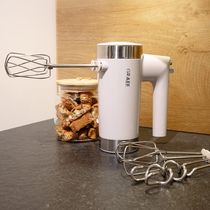 Graef Handmixer HM508 | 600 Watt | 7 Geschwindigkeitsstufen Turbo-Taste