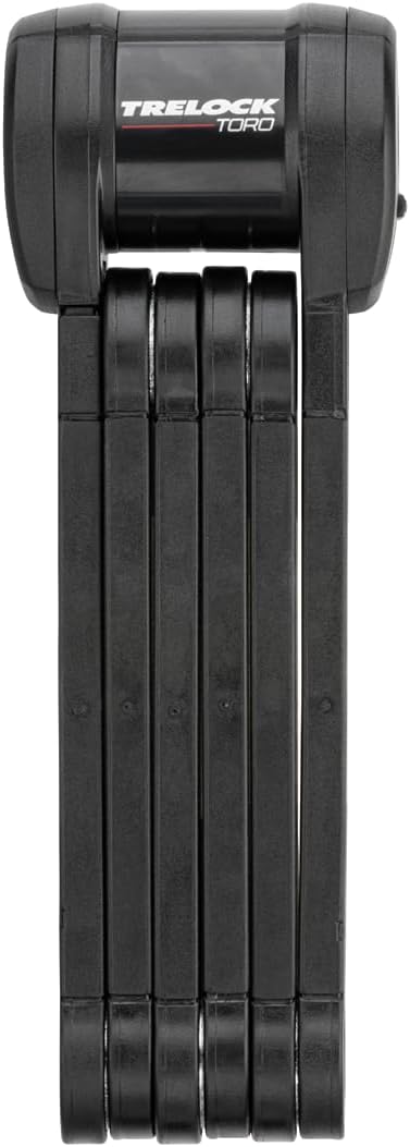 TRELOCK FS 580/90 TORO Faltschloss – Länge 90 cm – Sicherheitsstufe 15 – inkl. X-Press Halter – Fach