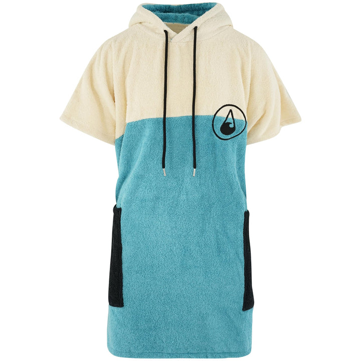 WAVE HAWAII Poncho Porto Badeponcho 100% Baumwolle für Körpergrössen von 160 -190 cm Umkleidehilfe f