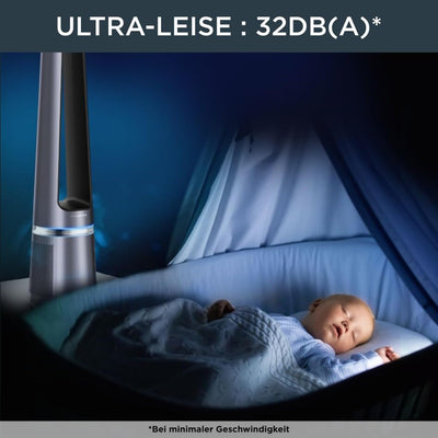 Rowenta rotorloser 2 in1 Luftreinigungsventilator Eclipse QU5030 | Luftreiniger und Ventilator | Fei
