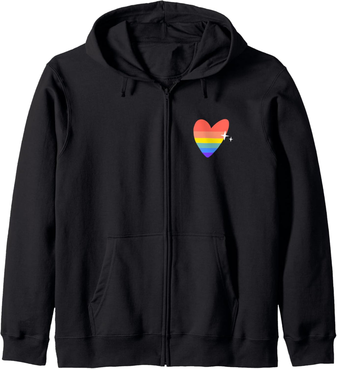 Gay Heart LGBTQ Lesbian Pride Flagge Kapuzenjacke