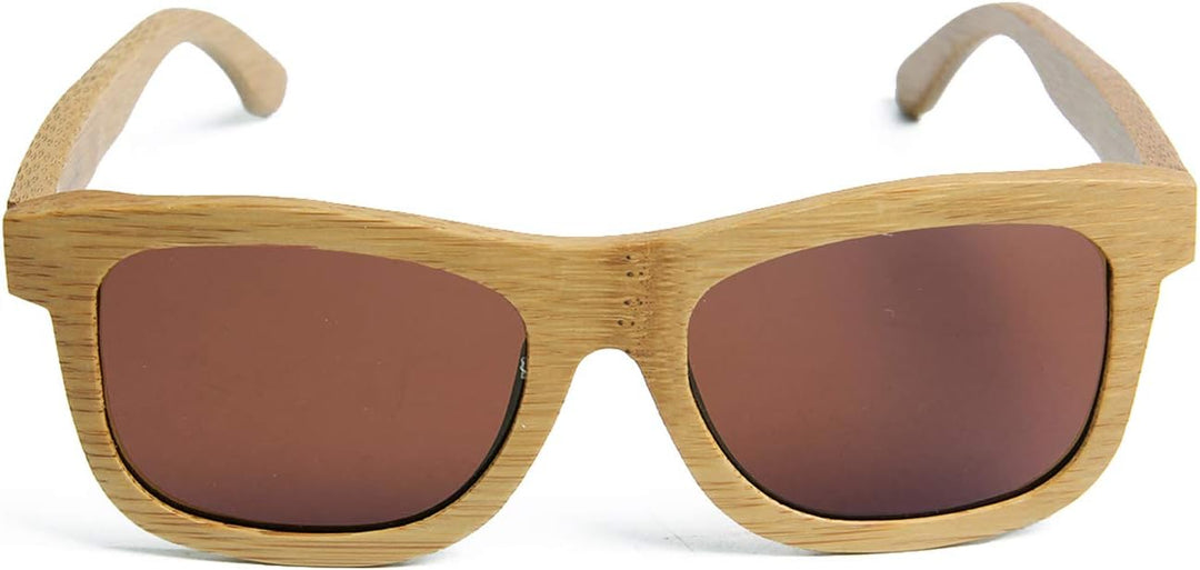 Ynport Bambus-Sonnenbrille für Herren/Damen, klassisches Design, mit Holz beschichtet, Vintage-Stil,