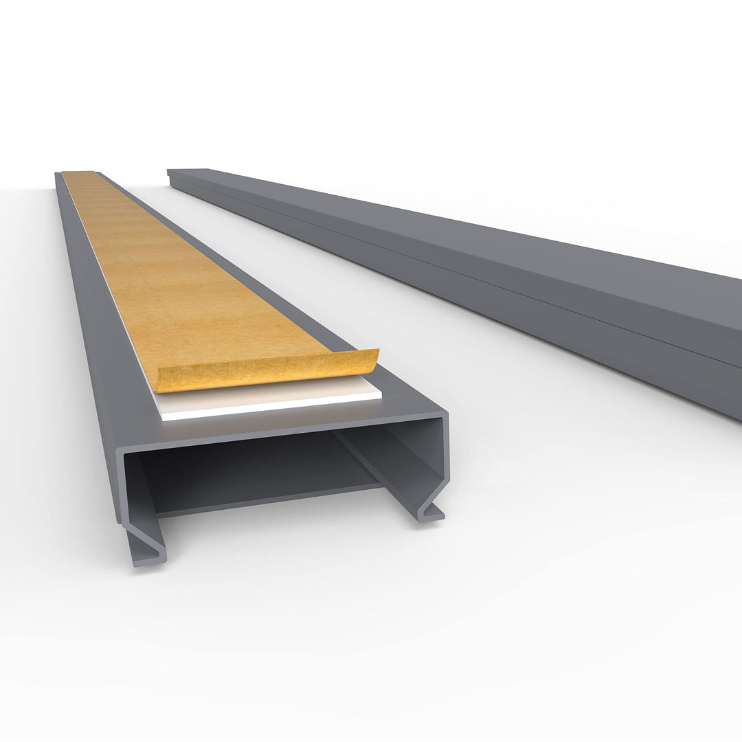 Kabelkanal Selbstklebend Pro mit Schaumklebeband, Kabelschacht 20m 40x16mm - 20x1m, Gray - Grau 20m