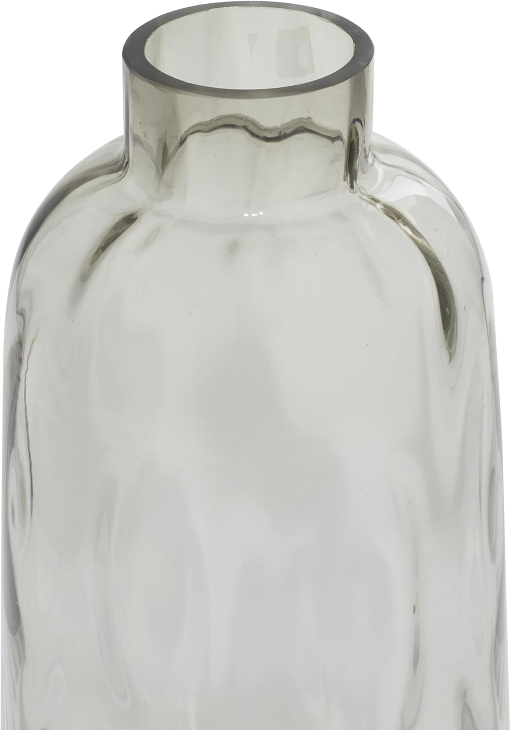 Deco 79 Glas Vase 17,8 cm W, 43,2 cm h-99834, Smoky Grau, 17,8 x 43,2 cm 7" x 17" Rauchgrau, 7" x 17