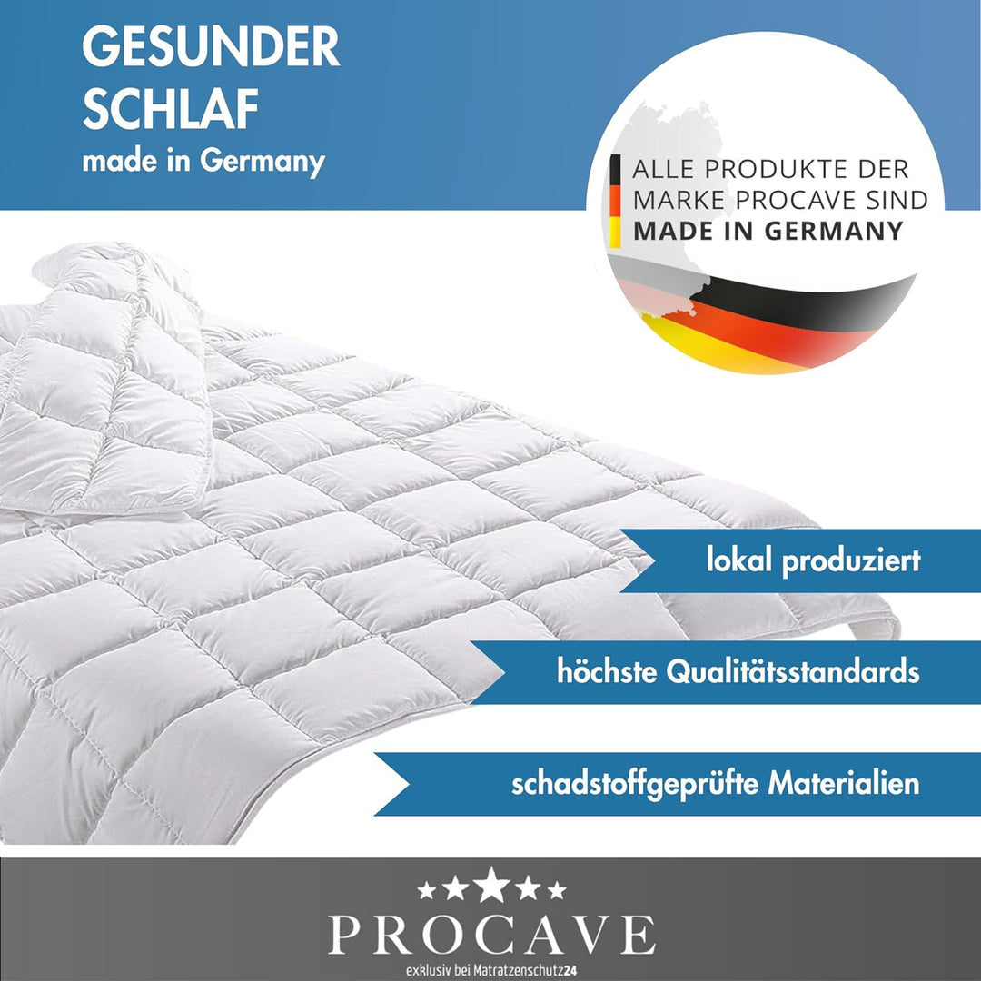 PROCAVE Micro-AloeVera Sommerdecke 155x200cm mit AloeVera-Veredelung | Microfaser | Aloe Vera | Step
