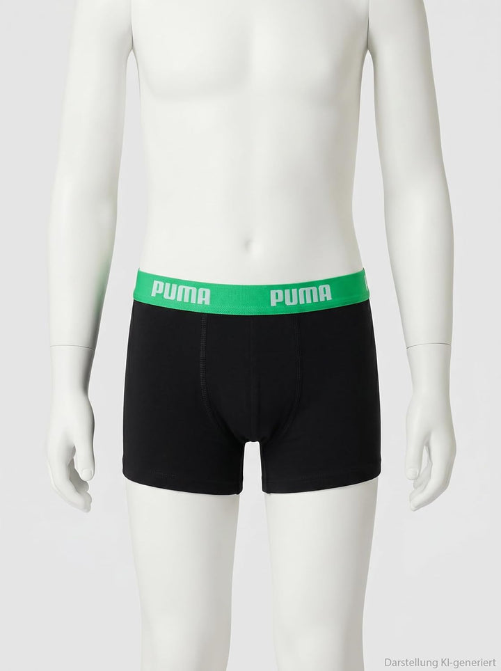 Puma Children Unisex Boxer Unterwäsche (5er Pack) 122-128 Schwarz, 122-128 Schwarz