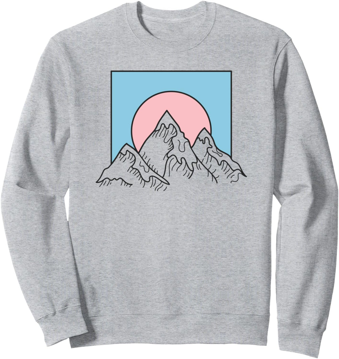 Berge Vintage Wandern Retro Berg Natur Outdoor Sweatshirt