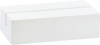 MIJOMA 24 Stück Set Kartenhalter Tischkartenhalter Menükartenhalter aus Holz weiss - ideal für die H