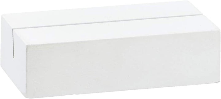 MIK funshopping Kartenhalter Tischkartenhalter Menükartenhalter aus Holz weiss - ideal für die Hochz