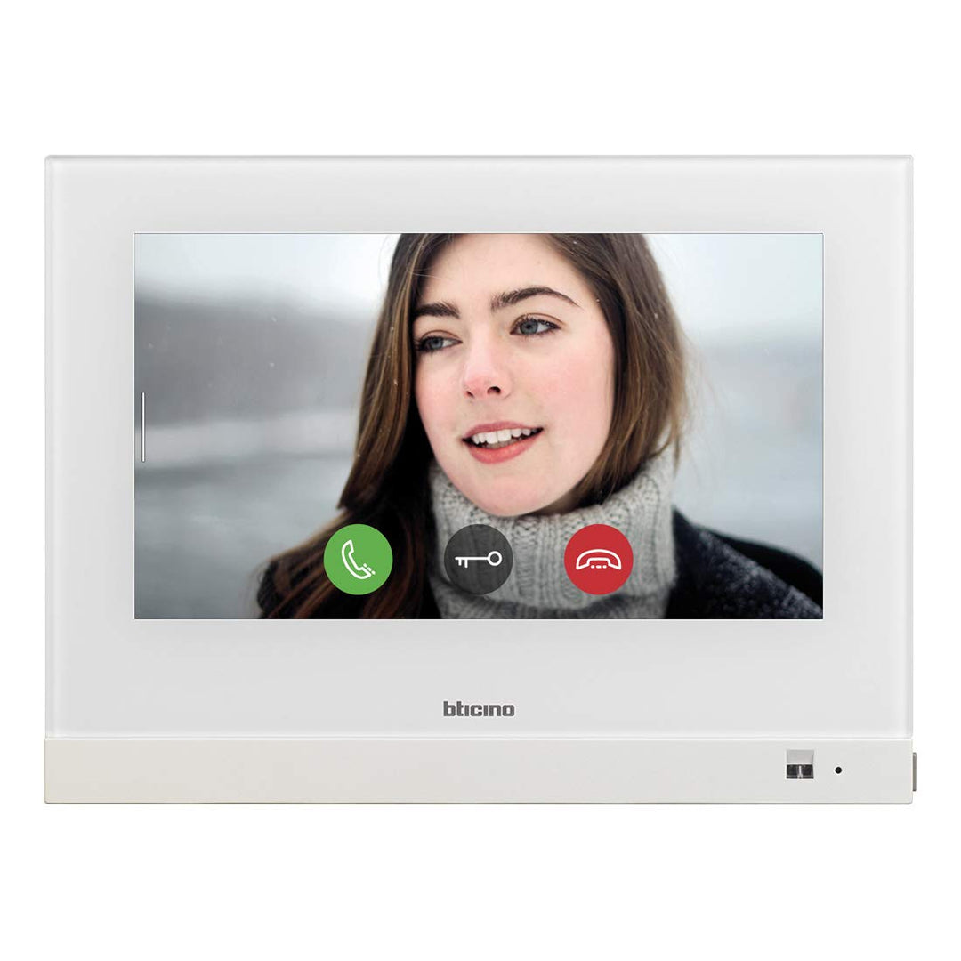 BTICINO, 7" Video-Hausstation mit Touchscreen Monitor, MyHOME Zentrale mit WLAN/LAN und Smartphone A