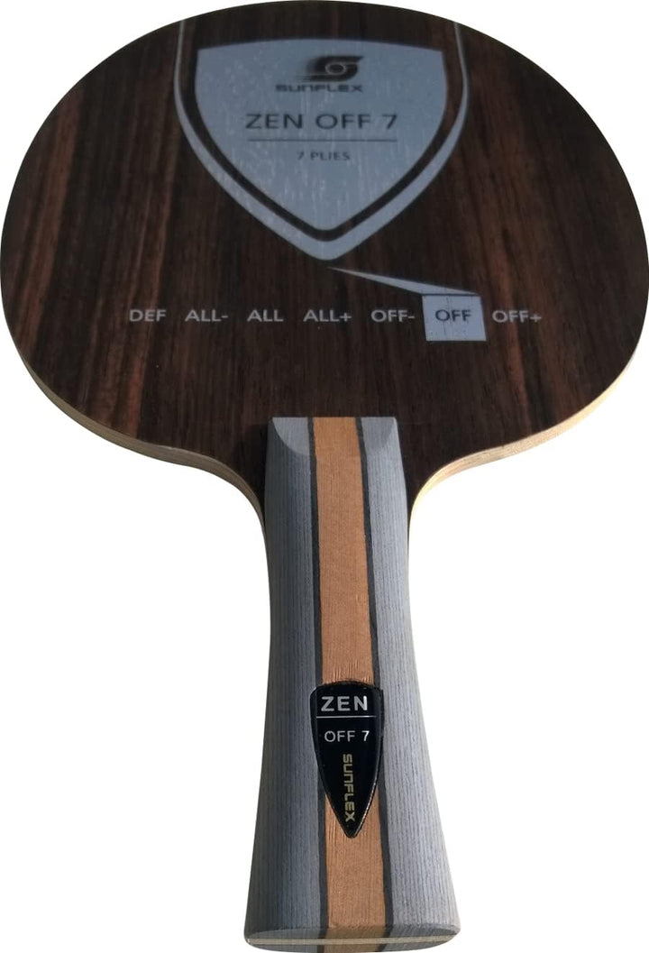 Sunflex Zen Off 7 Tischtennis-Holz | professionelles Offensiv Holz | 7 Furniere | dynamisch und enor