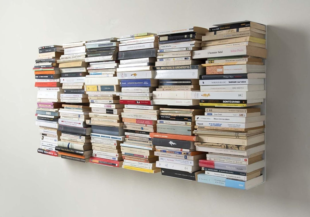 TEEbooks Bücherregal, Legierter Stahl, weiss, A l'unité Zeitgenössisch, Zeitgenössisch